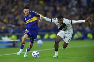 Boca Jrs e Vasco no jogo de ida da semifnal da Copa Sul-americana (Foto: imagem de reprodução)
