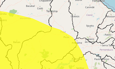 Inmet emite alerta amarelo de perigo potencial para chuvas intensas em 126 cidades do Piauí