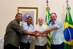 Joel Rodrigues e Silvio Mendes (Foto: Reprodução | Ascom Prefeitura Municipal de Teresina)