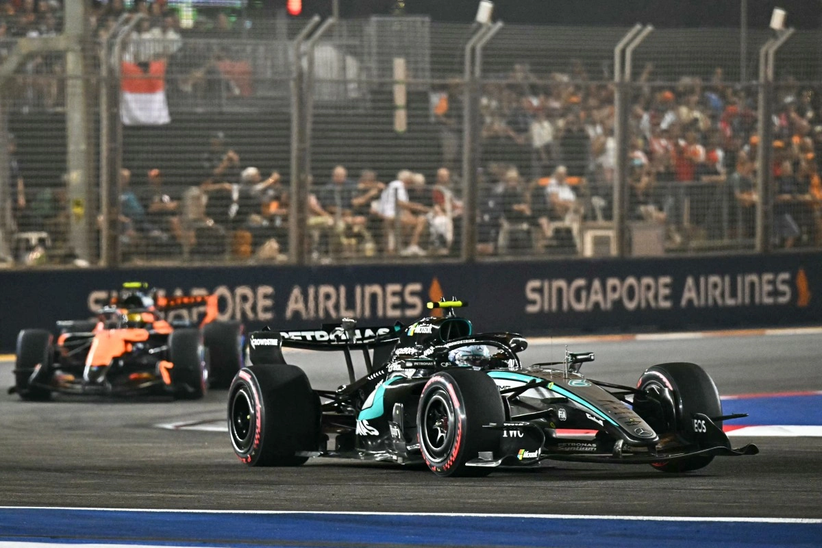 Líder do Mundial, Antonelli não conseguiu ir ao pódio no GP de Singapura