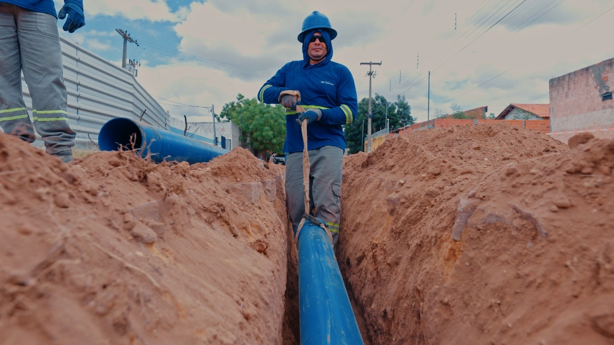 Obra executada pela Águas de Teresina