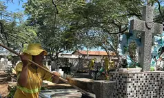 SDU Sudeste realiza mutirão de limpeza em cemitérios que irão receber visitantes no Dia dos Finados