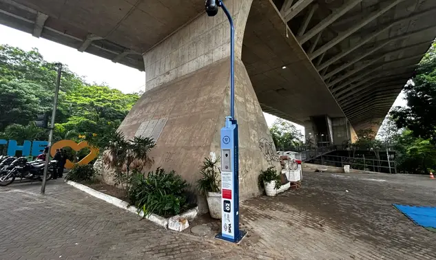 Totem inteligente chega à Ponte Estaiada e reforça vigilância 24 horas