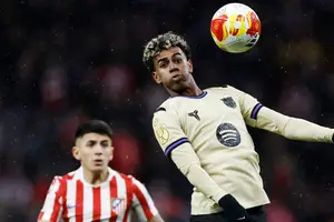 Lamine Yamal em ação pelo Barcelona (Foto: imagem de reprodução)