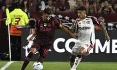 Lanús tem gols anulados, mas vence o Flamengo no jogo de ida da Recopa Sul-Americana