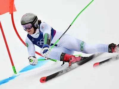 Lucas Pinheiro Braathen campeão olímpico de slalom gigante