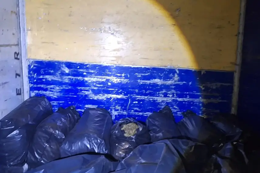 Motorista é preso transportando 121 kg de maconha
