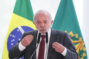 O presidente da República, Luiz Inácio Lula da Silva, em cerimônia no Palácio do Planalto (Foto: Gabriela Biló)