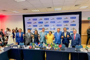 Posse do novo presidente do Consórcio Nordeste (Foto: Geirlys Silva)