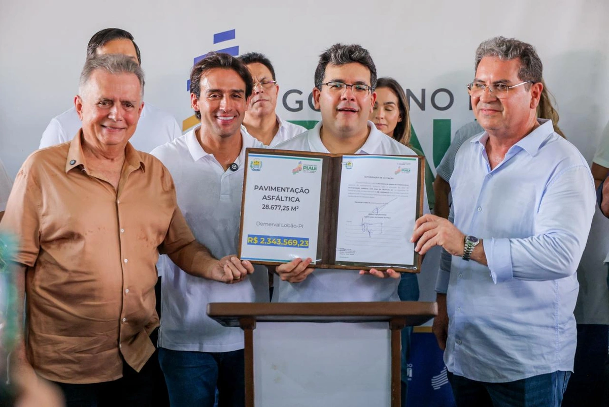 Rafael Fonteles autoriza mais de R$ 7,6 milhões para obras de pavimentação em Demerval Lobão