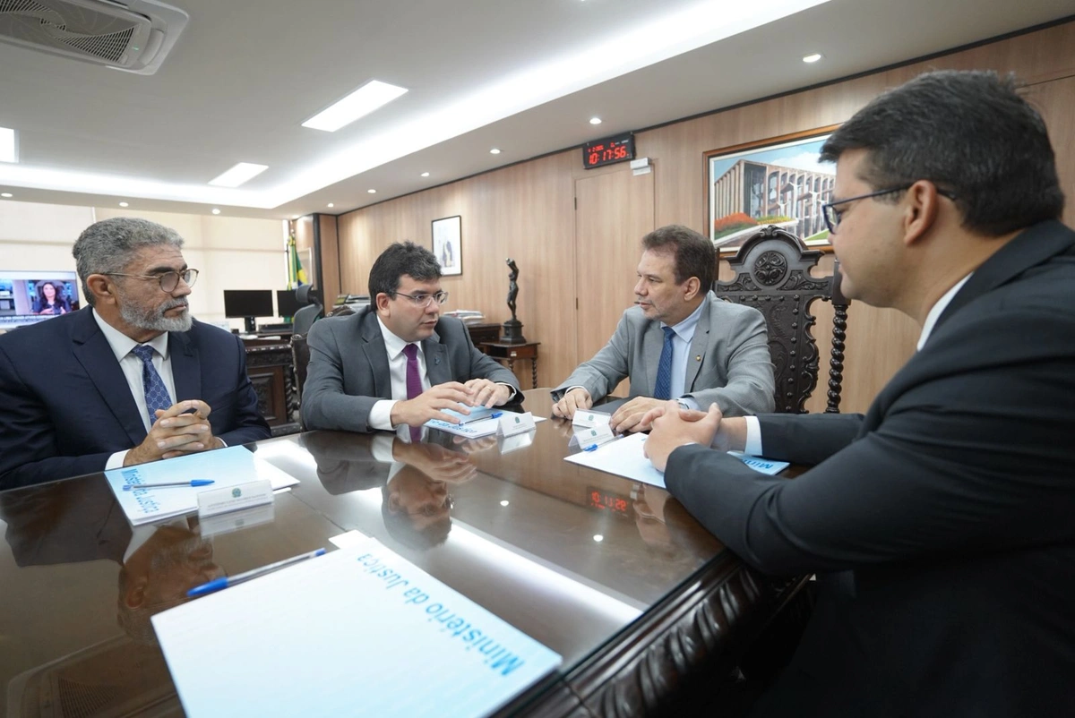 Rafael Fonteles em audiência com Ministro da Justiça, Wellignton César