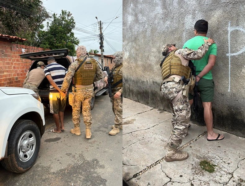 A Polícia Civil do Piauí prendeu, nesta terça-feira (3), dois homens de 23 e 44 anos investigados por roubo majorado pelo uso de arma de fogo. As prisões ocorreram no bairro Itararé, na zona Sudeste de Teresina