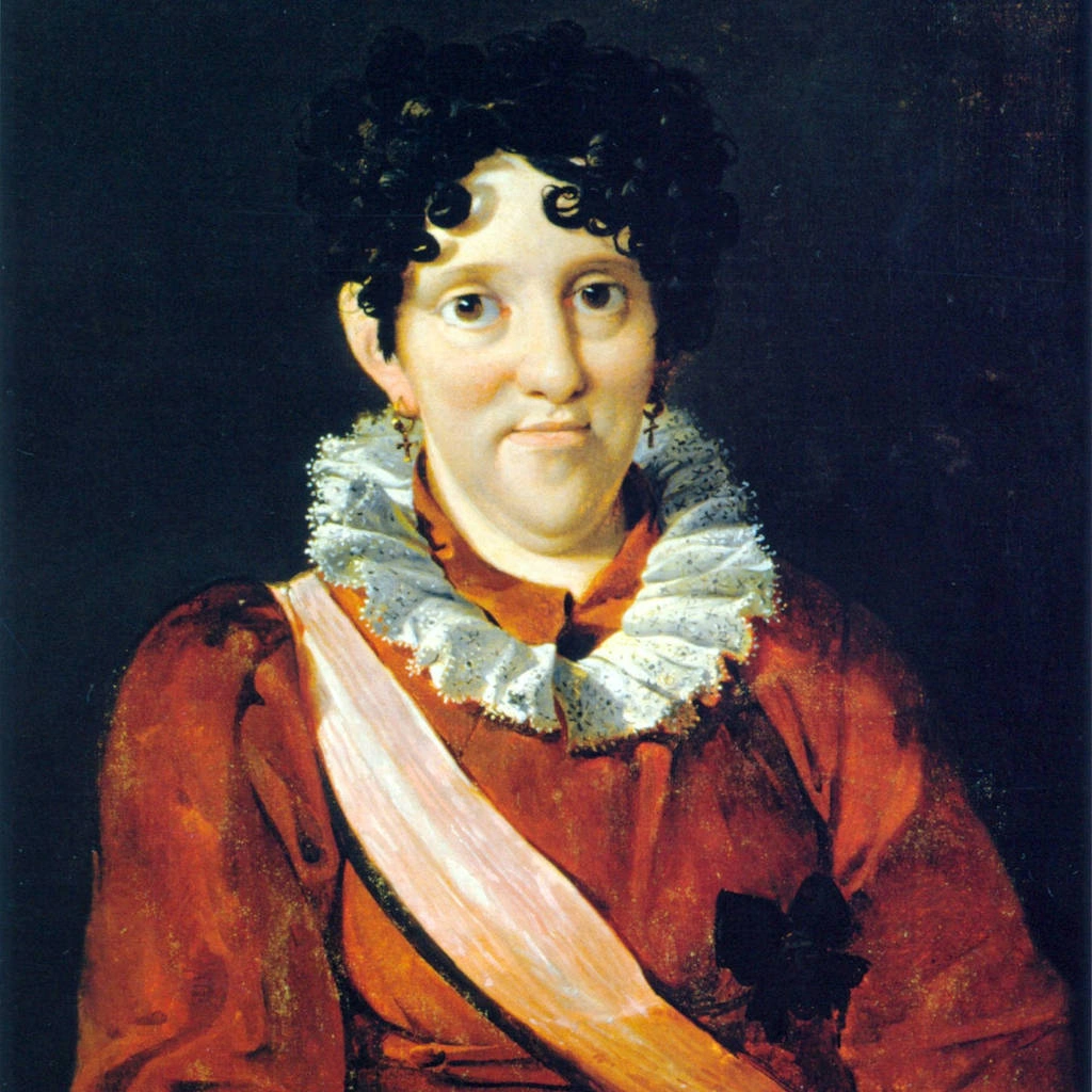 Dona Carlota Joaquina, mulher de dom João 6º; pintura de Nicolas-Antoine Taunay realizada por volta de 1817