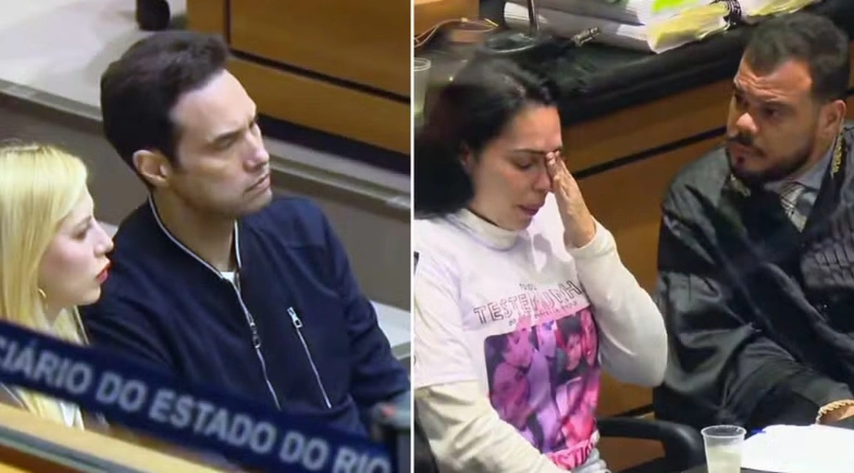 Jairinho e Monique no banco dos réus