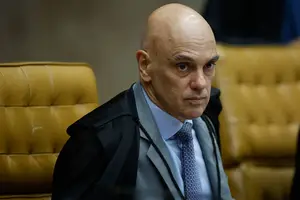 O ministro Alexandre de Moraes, durante sessão do STF (Supremo Tribunal Federal), nesta quinta (5) (Foto: Pedro Ladeira)