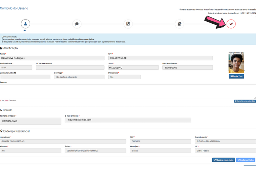 Pé-de-Meia Licenciaturas saiba como se cadastrar passo 3