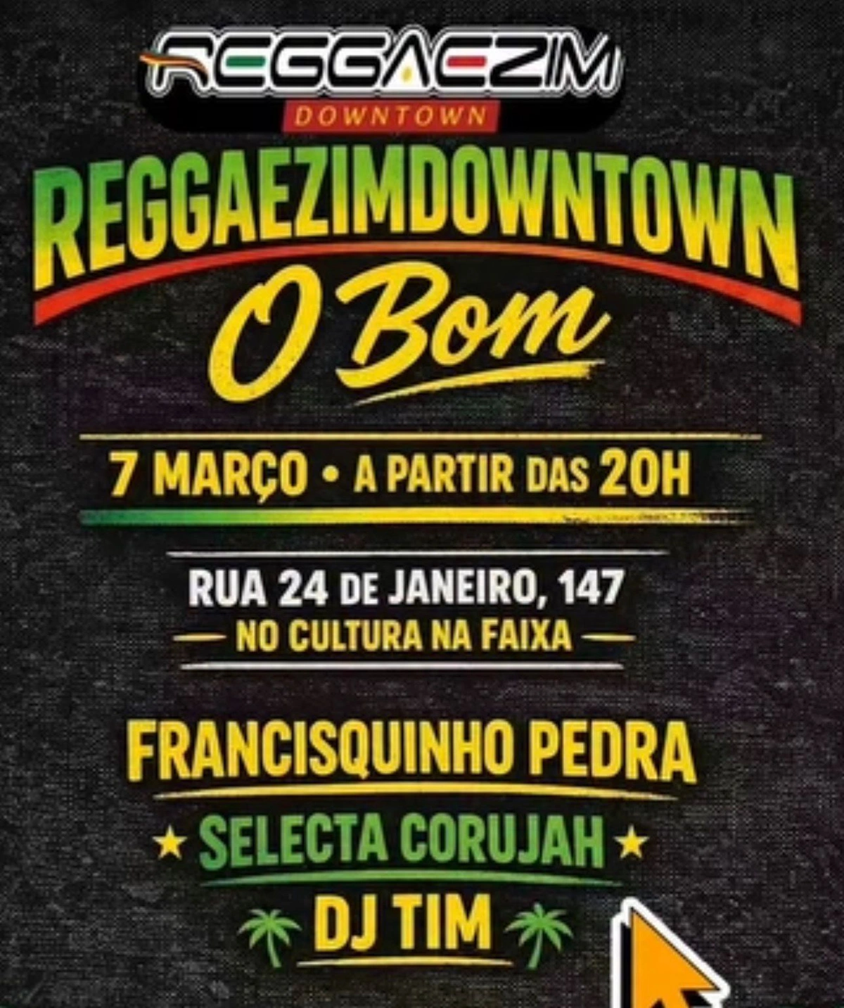 Projeto Reggaezim Downtown retorna com bailes de reggae no centro de Teresina agora aos sábados
