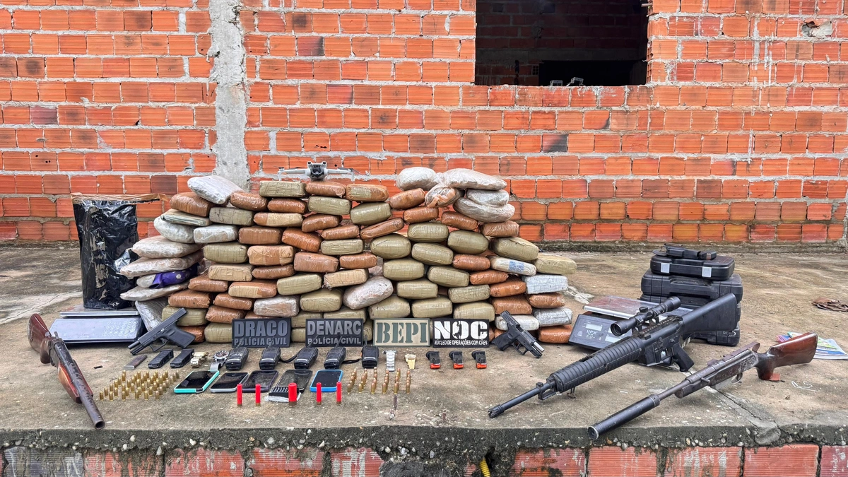 100 kg de drogas e armas são apreendidos no MA