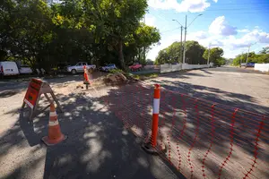Avenida Maranhão no trecho interditado (Foto: Reprodução)