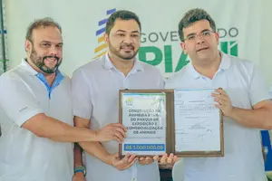 Em Lagoa do Barro, Rafael Fonteles autoriza mais de R$ 4 milhões para obras de infraestrutura e abastecimento de água (Foto: João Albert)