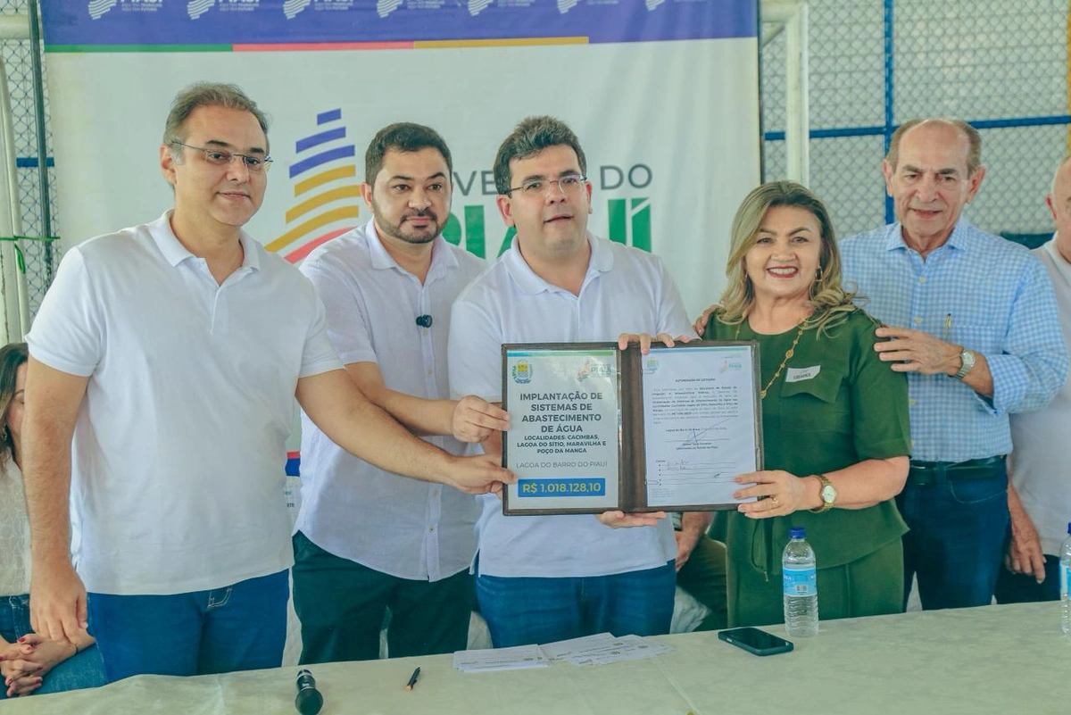 Em Lagoa do Barro, Rafael Fonteles autoriza mais de R$ 4 milhões para obras de infraestrutura e abastecimento de água