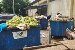 Lixo no Mercado do Parque Piauí (Foto: Revista40graus)