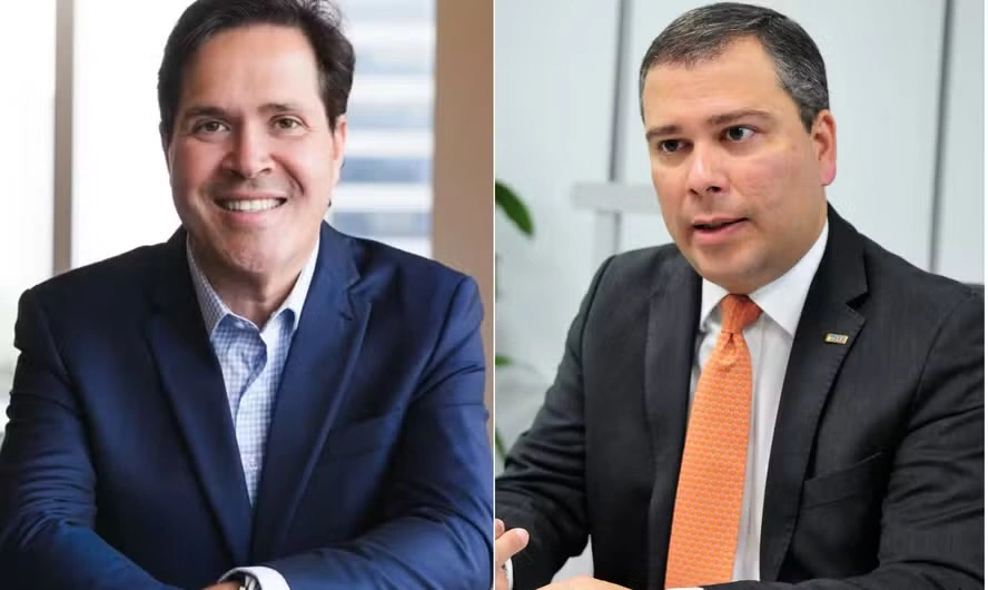 O advogado Daniel Monteiro e o ex-presidente do BRB Paulo Henrique Costa