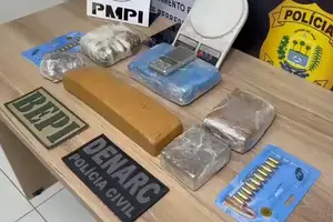 Preso com 5 kg de “super maconha” durante operação em Teresina ( DENARC e BEPI ) (Foto: SSP-PI)