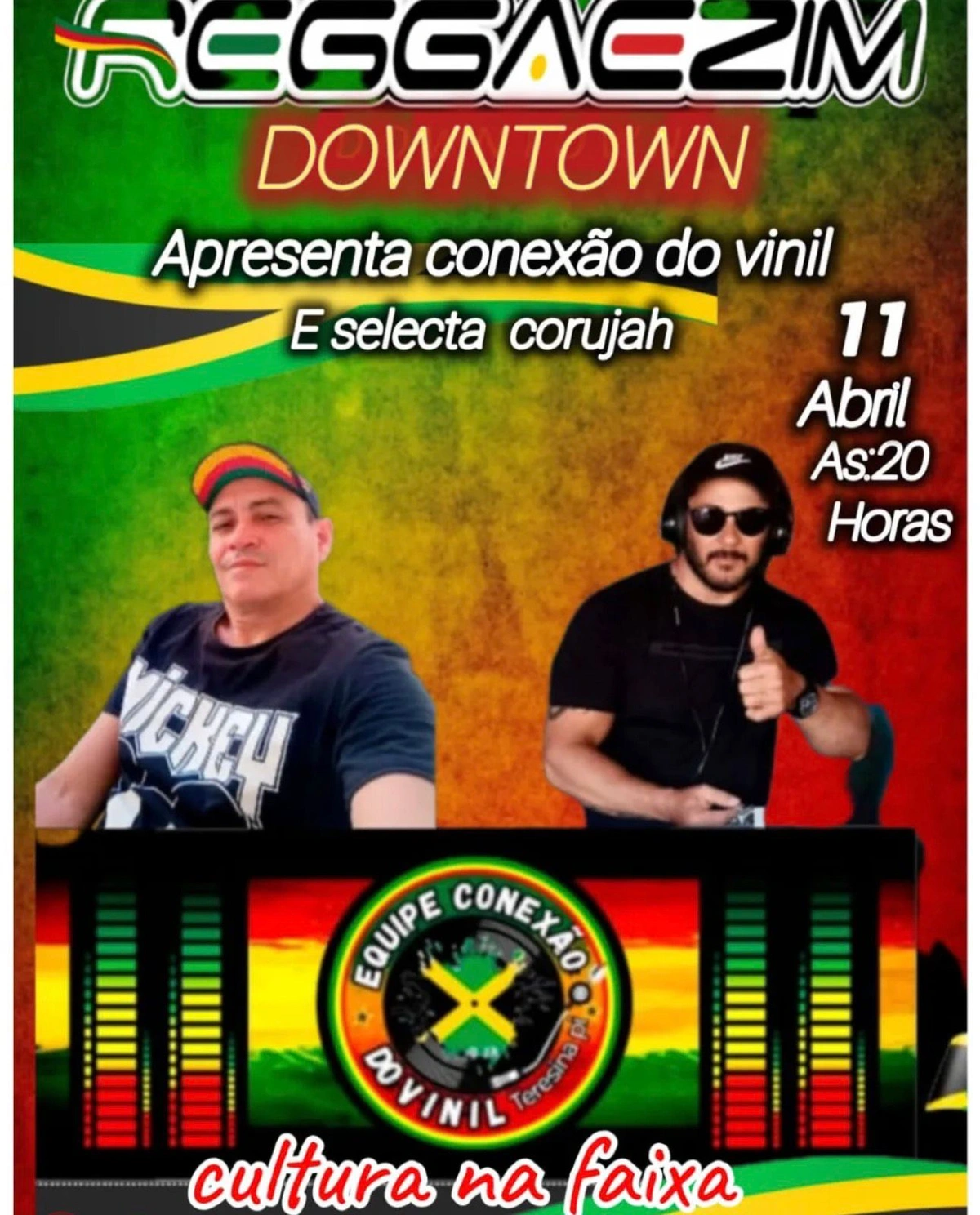 Reggaezim Downtown promove noite de cultura e vinil em Teresina neste sábado