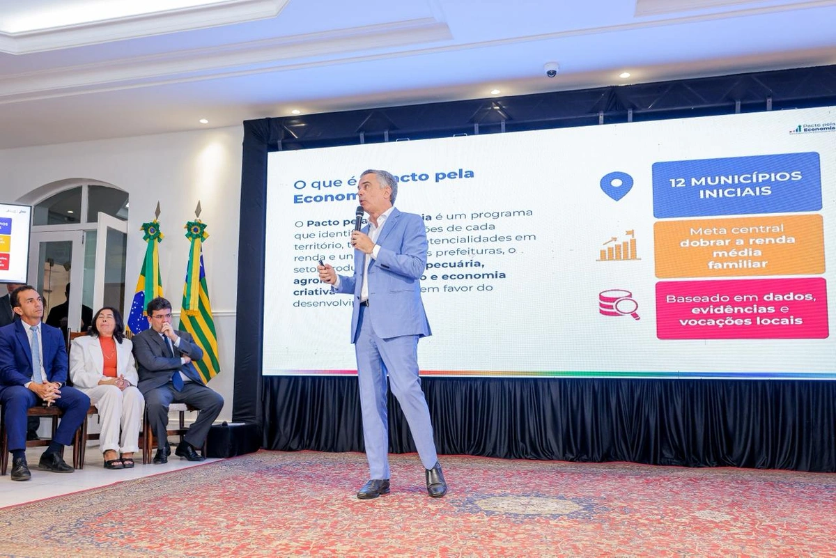 Secretário de Planejamento, Washington Bonfim no lançamento do Pacto pela Economia