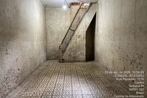 UFPI identifica evidências arqueológicas em “Porão da Ditadura” em Teresina. Uso de luminol e luz ultra violeta. (Foto: UFPI)