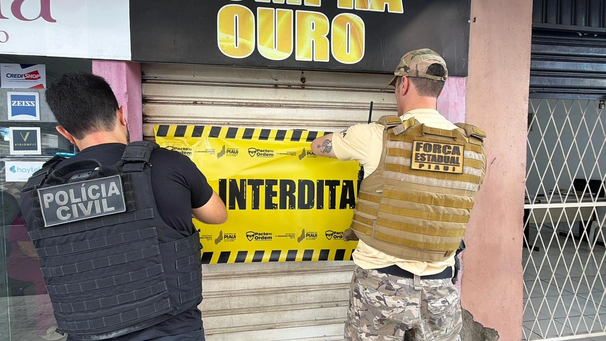 Um estabelecimento comercial localizado no Centro de Teresina foi interditado pela segunda vez nesta quinta-feira (16), durante mais uma fase da Operação Ouro Sujo
