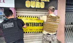 Polícia interdita loja pela 2ª vez em combate à receptação de ouro
