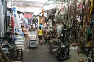 Ambulantes são retirados do entorno do Mercado Central em Teresina (Foto: Reprodução)