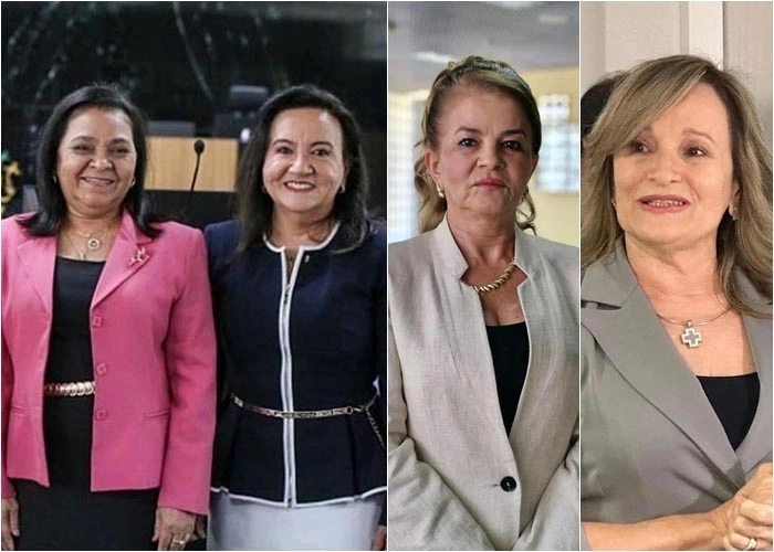 As juízas Elvira Osório, Maria Célia Lima, Maria Luiza e Valdênia Moura