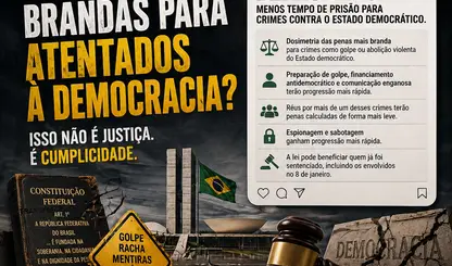 Democracia flexível: agora com desconto na punição