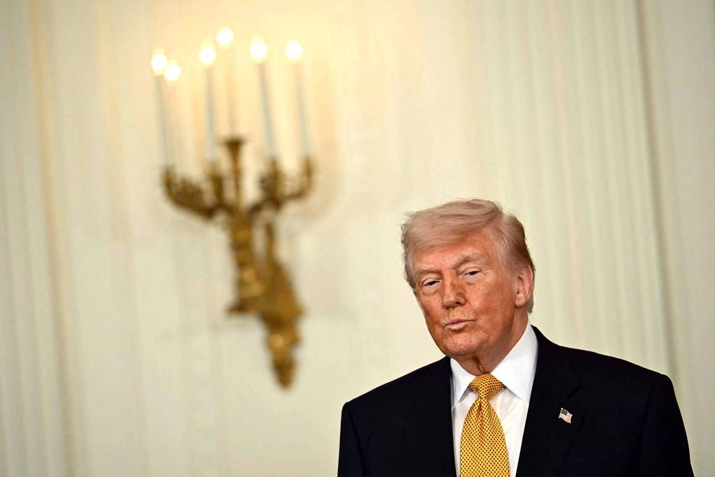 O presidente dos EUA, Donald Trump, em evento na Casa Branca, em Washington