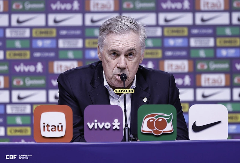O técnico Carlo Ancelotti encaminhou à Fifa, na segunda-feira (11), a pré-lista de convocados da seleção brasileira para a Copa do Mundo de 2026