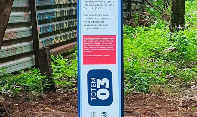 Totem inteligente reforça segurança na Av. Marechal Castelo Branco