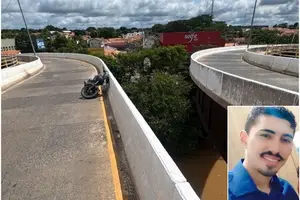 Último acidente com morte ocorreu no domingo, Dia das Mães, quando um motociclista bateu no parapeito e caiu da Ponte da Amizade, que liga Teresina a Timon, no Maranhão. A morte foi imediata. (Foto: Reprodução)