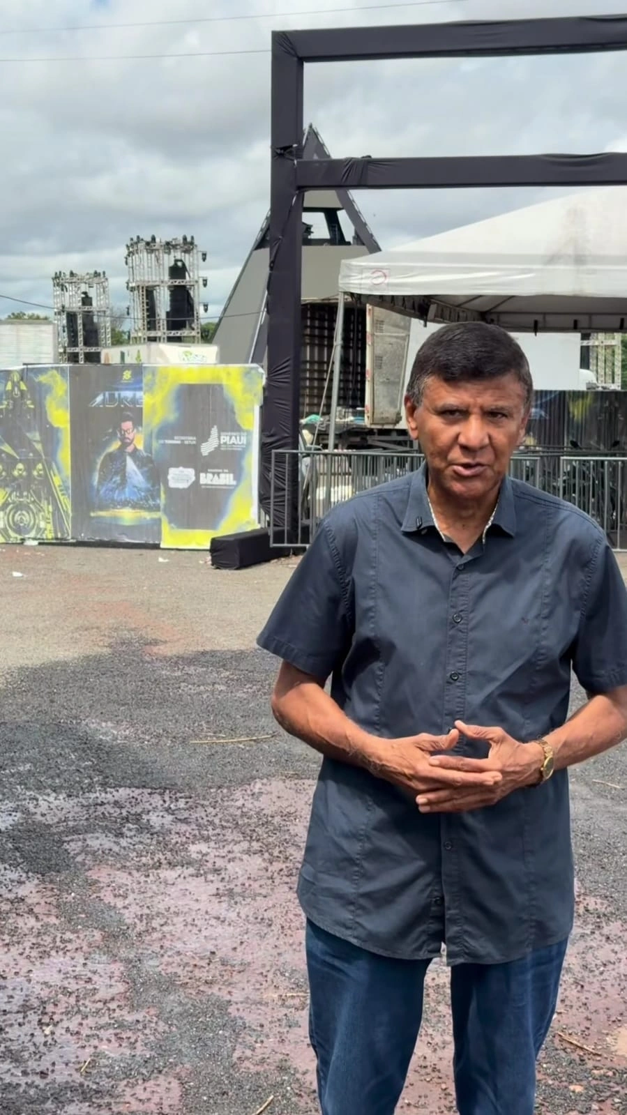 vereador em exercício e morador da Capelinha de Palha Pedro Alcântara