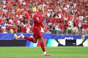 Cristiano Ronaldo brilhou na goleada de Portugal e fez história na Copa do Mundo de 2026. (Foto: Reprodução)