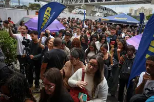 Movimentação dos candidatos no primeiro dia de provas do Enem de 2025 (Foto: Reprodução)