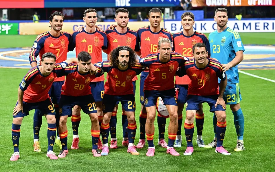 Seleção da Espanha contra Cabo Verde, na Copa do Mundo