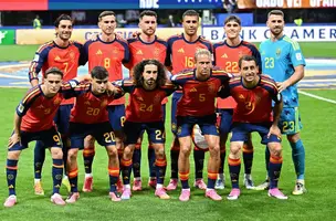 Seleção da Espanha contra Cabo Verde, na Copa do Mundo (Foto: imagem de reprodução)