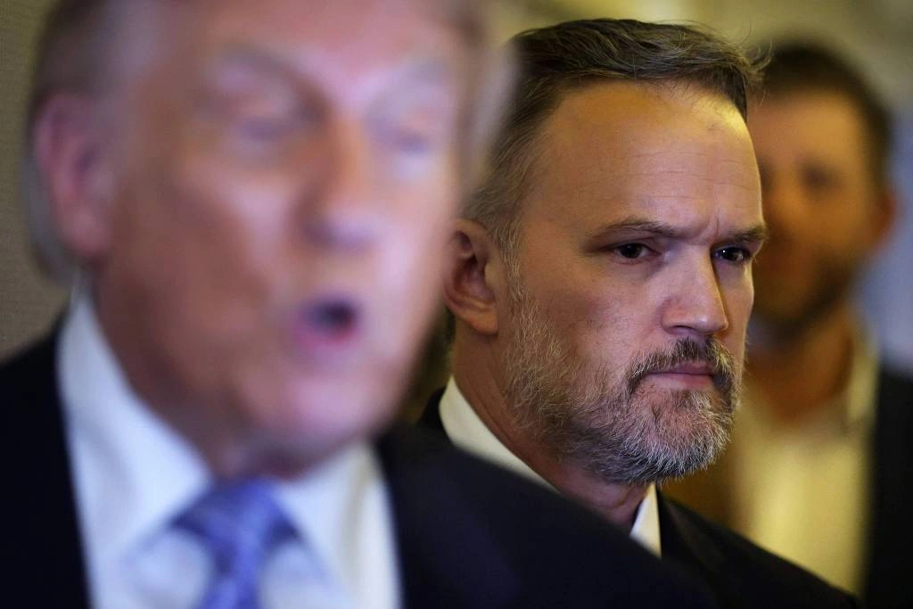 Trump e o chefe do Escritório do Representante Comercial dos EUA, Jamieson Greer