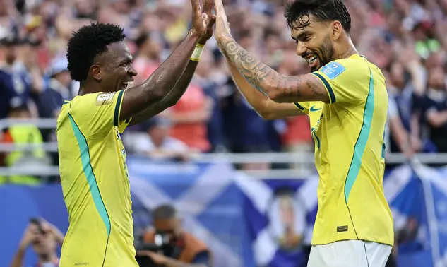 Com baile de Vini, surf de Cunha e estreia de Neymar, Brasil faz 3 na Escócia e avança em 1º