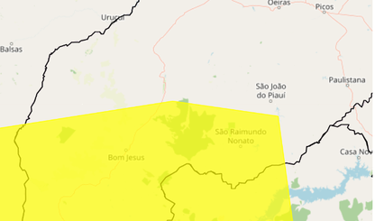 Inmet emite alerta de perigo potencial para baixa umidade em 41 cidades do Piauí