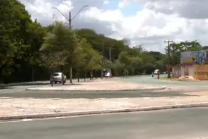 Mudanças na Avenida Maranhão na antiga rotatória (Foto: Reprodução)
