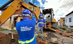 Quatro bairros da capital recebem obras de expansão da nova rede coletora de esgoto